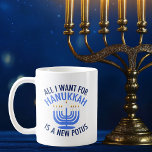 Alles wat ik wil voor Hanukkah is een nieuwe Presi Koffiemok<br><div class="desc">Ik wil alleen maar een nieuwe POTUS. Een nieuw president zou een groot geschenk zijn voor deze joodse persoon. Een cool cadeau tegen Trump judaïsme voor een jood die Donald Trump wil belemmeren. Strijd tegen dit politieke ontwerp voor Chanoeka.</div>