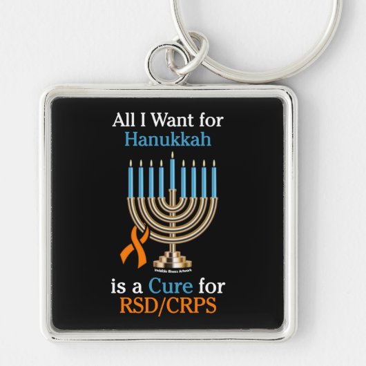 Alles wat ik wil voor Hanukkah.. RSD/CRPS-Sleutelh Sleutelhanger (Voorkant)