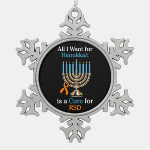 Alles wat ik wil voor Hanukkah...RSD Snowflake Pew Tin Sneeuwvlok Ornament