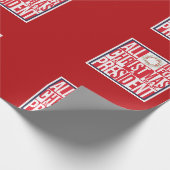 Alles wat ik wil voor kerst Nieuw President Patrio Cadeaupapier (Hoek)