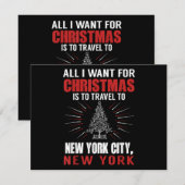 Alles wat ik wil voor kerst reizen naar New York C (Voorkant / Achterkant)