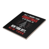 Alles wat ik wil voor kerst reizen naar New York C Tegeltje (Zijkant)