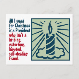 Alles wat ik wil voor kerstantitrump-Sjabloon Briefkaart