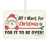 Alles wat ik wil voor kerstcadeaudesign luchtverfrisser (Voorkant)