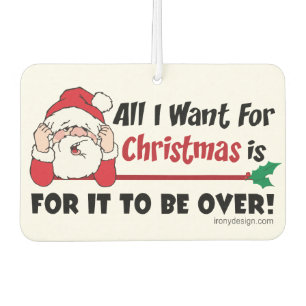 Alles wat ik wil voor kerstcadeaudesign luchtverfrisser