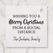 Alles wat ik wil voor kerstcadeautjes Folie voordo Bedankjes Labels (Achterkant)