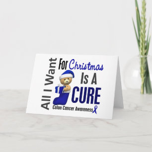 Alles wat ik wil voor kerstColon-kanker Feestdagen Kaart