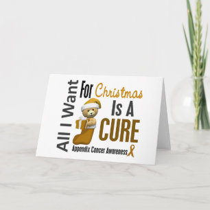 Alles wat ik wil voor kerstkanker feestdagen kaart