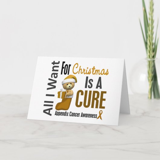 Alles wat ik wil voor kerstkanker feestdagen kaart (Voorkant)