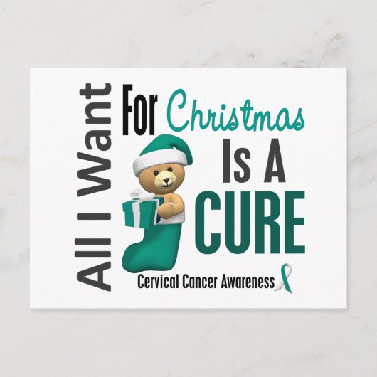 Alles wat ik wil voor kerstkanker feestdagenkaart (Voorkant)