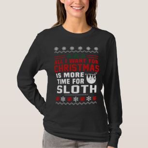 Alles wat ik wil voor Kerstluiaard T-shirt