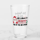 Alles wat ik wil voor Kerstmis, Bah Humbug Funny Glas (Voorkant)