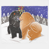 ALLES WAT IK WIL VOOR KERSTMIS Chow fleece deken i (Voorkant (Horizontaal))
