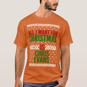 Alles wat ik wil voor Kerstmis Chris Evans T-shirt