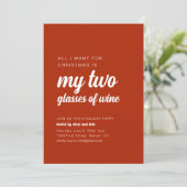 Alles wat ik wil voor Kerstmis Grappig Feest Uitno Kaart (Staand voorkant)