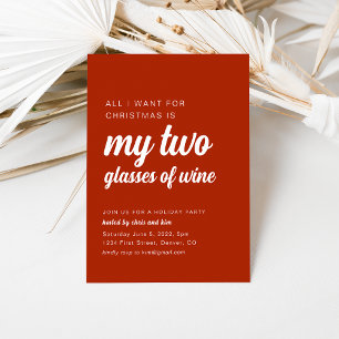 Alles wat ik wil voor Kerstmis Grappig Feest Uitno Kaart