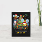 Alles wat ik wil voor Kerstmis is Beezz Honey Bee  Kaart (Voorkant)