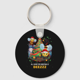 Alles wat ik wil voor Kerstmis is Beezz Honey Bee Sleutelhanger