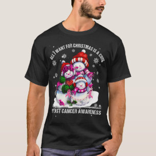 alles wat ik wil voor kerstmis is borstkanker gene t-shirt