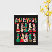 Alles wat ik wil voor Kerstmis is D Merry Willymas Kaart (Gele Bloem)