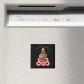 Alles wat ik wil voor Kerstmis is Donuts kerstboom Magneet (Insitu (Vaatwasser))