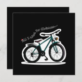 Alles wat ik wil voor Kerstmis (is een fiets) Notitiekaartje (Voorkant / Achterkant)