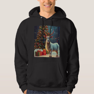 Alles wat ik wil voor Kerstmis is een geit mannen Hoodie