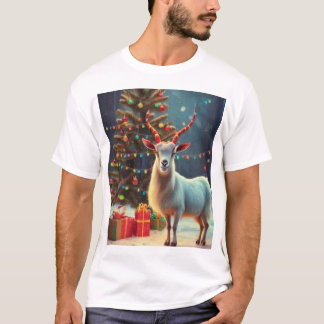 Alles wat ik wil voor Kerstmis is een geit mannen T-shirt
