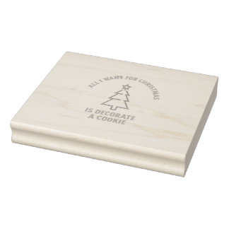 Alles wat ik wil voor kerstmis is een koekje versi rubberstempel