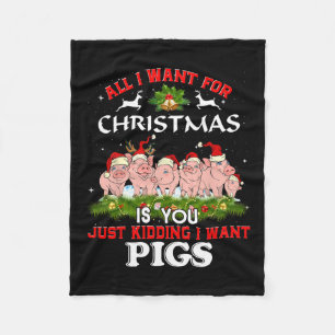 Alles wat ik wil voor Kerstmis is een lelijke trui Fleece Deken