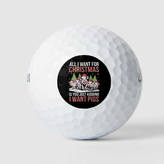 Alles wat ik wil voor Kerstmis is een lelijke trui Golfballen (Voorkant)