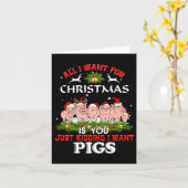 Alles wat ik wil voor Kerstmis is een lelijke trui Kaart (Gele Bloem)