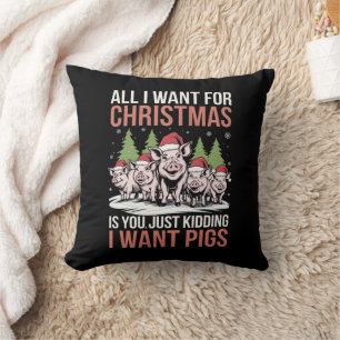 Alles wat ik wil voor Kerstmis is een lelijke trui Kussen
