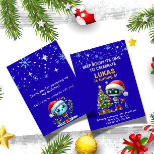 Alles wat ik wil VOOR Kerstmis is een Robot verjaa Kaart
