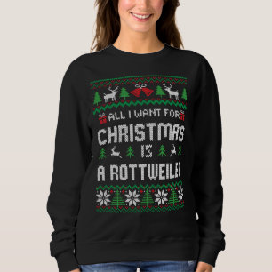Alles wat ik wil voor Kerstmis is een rottweiler l Trui