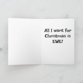 Alles wat ik wil voor Kerstmis is EWE Feestdagen Kaart (Binnen)