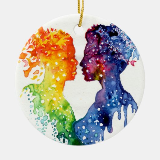 Alles wat ik wil voor kerstmis is jij keramisch ornament (Voorkant)