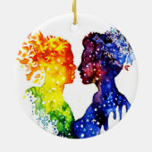 Alles wat ik wil voor kerstmis is jij keramisch ornament (Achterkant)