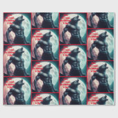 Alles wat ik wil voor Kerstmis is jullie weerwolf  Cadeaupapier (Vlak)