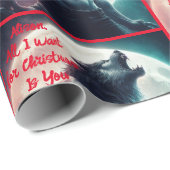 Alles wat ik wil voor Kerstmis is jullie weerwolf  Cadeaupapier (Rol Hoek)