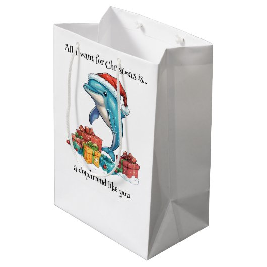 Alles wat ik wil voor Kerstmis is... Medium Cadeauzakje (Achterkant Gekanteld)