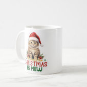 Alles wat ik wil voor Kerstmis is Mew Koffiemok (Voorkant links)
