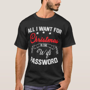 Alles wat ik wil voor Kerstmis is ononderbroken Wi T-shirt