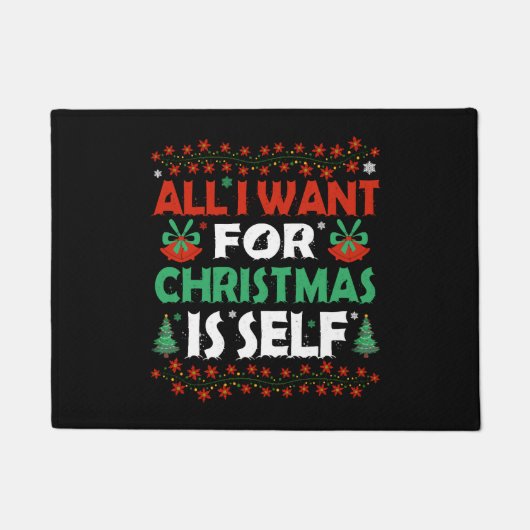 Alles wat ik wil voor Kerstmis is zelf Deurmat (Voorkant)