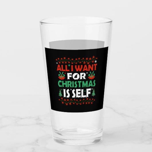 Alles wat ik wil voor Kerstmis is zelf Glas (Voorkant)