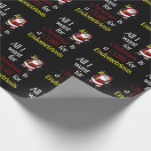 Alles wat ik wil voor Kerstmis/Kerstman.. Endometr Cadeaupapier (Hoek)