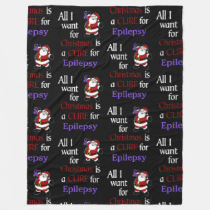 Alles wat ik wil voor Kerstmis/Kerstman.. Epilepsy Fleece Deken
