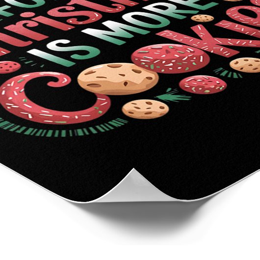 Alles wat ik wil voor Kerstmis koekjes grappig bak Poster (Hoek)