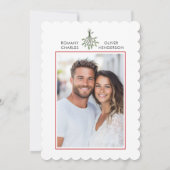 Alles wat ik wil voor Kerstmis Mistletoe Bruiloft Save The Date (Achterkant)