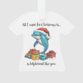 Alles wat ik wil voor Kerstmis Ornament (achterkant)